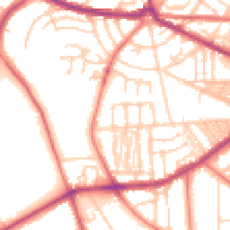 Daytime road noise heatmap for CH41 0DR