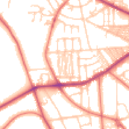 Daytime road noise heatmap for CH41 0EE