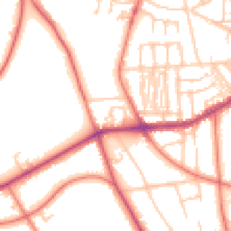 Daytime road noise heatmap for CH41 0HA