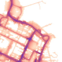 Daytime road noise heatmap for CH41 1AT