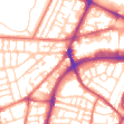 Daytime road noise heatmap for CH41 2QQ