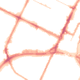 Night-time road noise heatmap for CH41 2YW