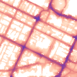 Daytime road noise heatmap for CH41 3RX
