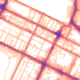 Daytime road noise heatmap for CH41 3SD