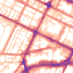 Daytime road noise heatmap for CH41 4AU