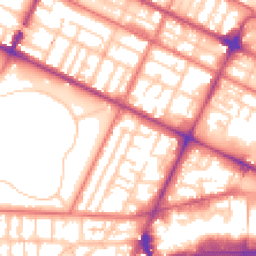 Daytime road noise heatmap for CH41 4BL