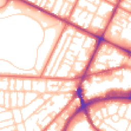 Daytime road noise heatmap for CH41 4DD