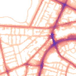Daytime road noise heatmap for CH41 4FN