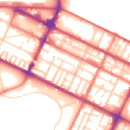 Daytime road noise heatmap for CH41 4NY