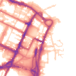 Daytime road noise heatmap for CH41 5HP