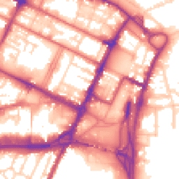 Daytime road noise heatmap for CH41 6AF