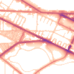 Daytime road noise heatmap for CH41 8DB