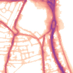 Daytime road noise heatmap for CH41 9AD