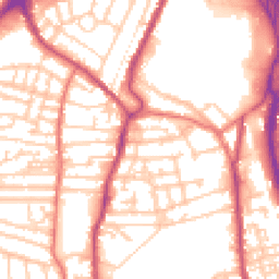 Daytime road noise heatmap for CH41 9EB