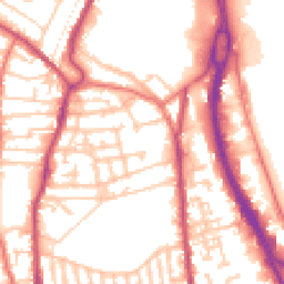 Daytime road noise heatmap for CH41 9EH