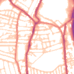 Daytime road noise heatmap for CH41 9EZ