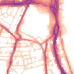 Daytime road noise heatmap for CH41 9HE