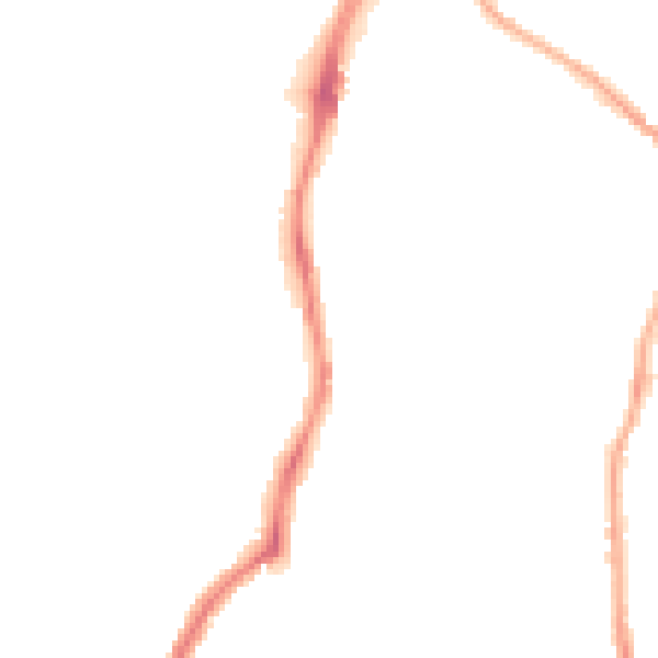 Night-time road noise heatmap for CH42 0BG