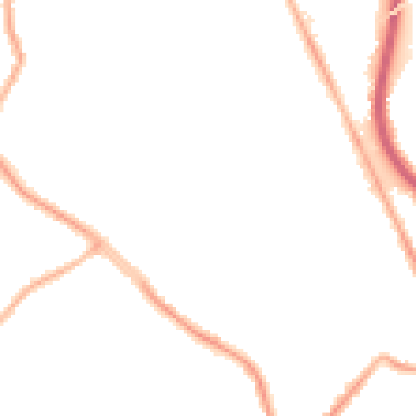 Night-time road noise heatmap for CH42 4NJ