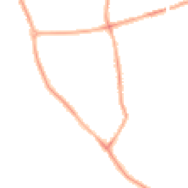 Night-time road noise heatmap for CH42 4PP