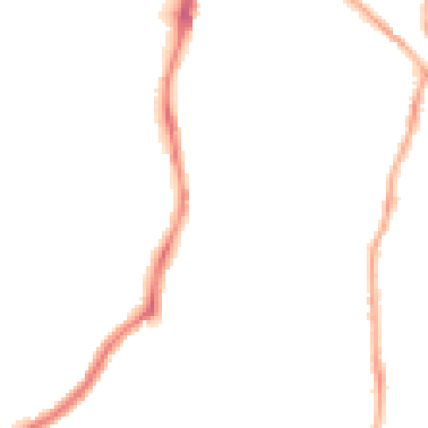 Night-time road noise heatmap for CH42 7HY