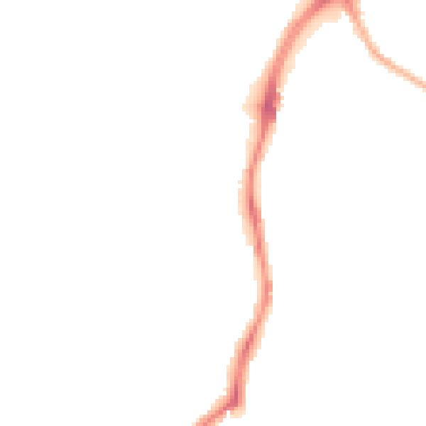 Night-time road noise heatmap for CH42 9LU