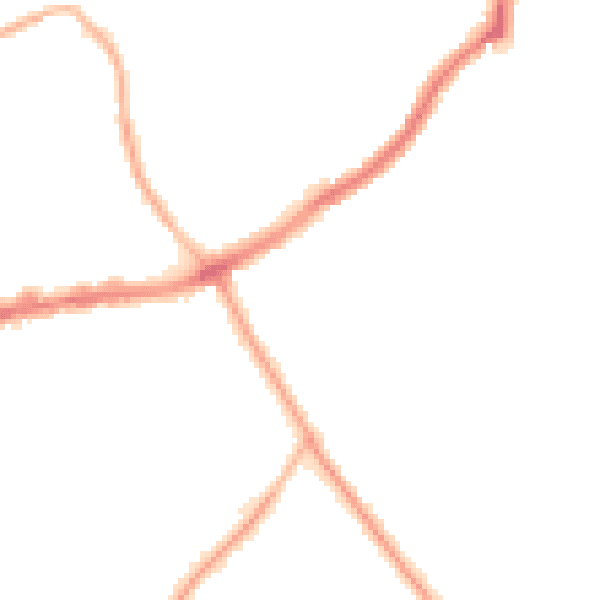 Night-time road noise heatmap for CH42 9PL