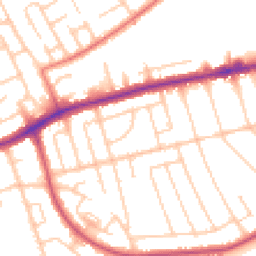 Daytime road noise heatmap for CH43 0ST