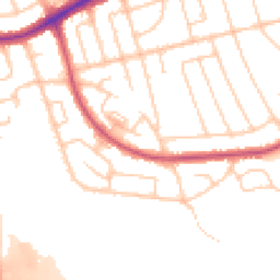 Daytime road noise heatmap for CH43 0TH
