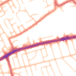 Daytime road noise heatmap for CH43 0UP