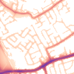 Daytime road noise heatmap for CH43 0XD