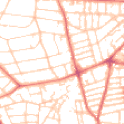 Daytime road noise heatmap for CH43 1TS