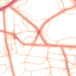 Daytime road noise heatmap for CH43 1UG