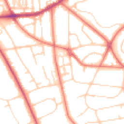 Daytime road noise heatmap for CH43 1XR