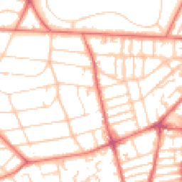 Daytime road noise heatmap for CH43 1XZ