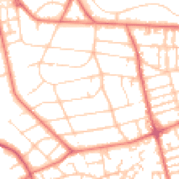 Daytime road noise heatmap for CH43 1YR