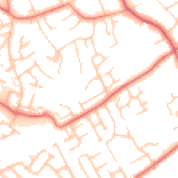 Daytime road noise heatmap for CH43 2GE