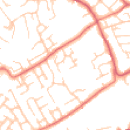 Daytime road noise heatmap for CH43 2GR