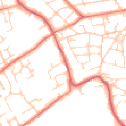 Daytime road noise heatmap for CH43 2HH