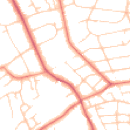 Daytime road noise heatmap for CH43 2JD