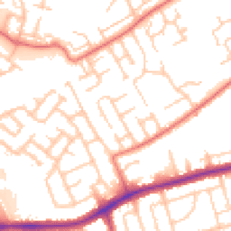 Daytime road noise heatmap for CH43 2LN