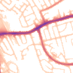 Daytime road noise heatmap for CH43 3AJ