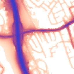 Daytime road noise heatmap for CH43 3BD