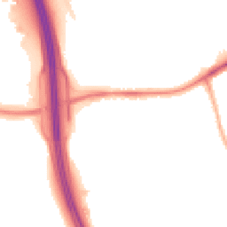 Night-time road noise heatmap for CH43 3BD