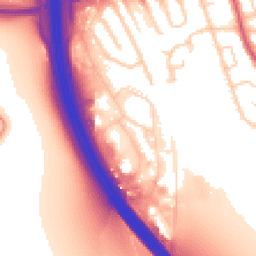 Daytime road noise heatmap for CH43 3DU
