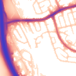 Daytime road noise heatmap for CH43 3EX