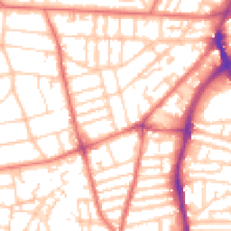 Daytime road noise heatmap for CH43 4TZ
