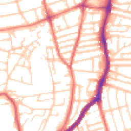 Daytime road noise heatmap for CH43 5RT