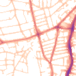 Daytime road noise heatmap for CH43 5SE