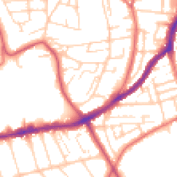 Daytime road noise heatmap for CH43 5US